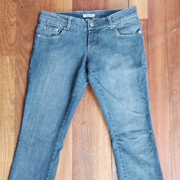 Forever 21 Gray Straight Leg Jeans Size 7 - Picture 2 of 16